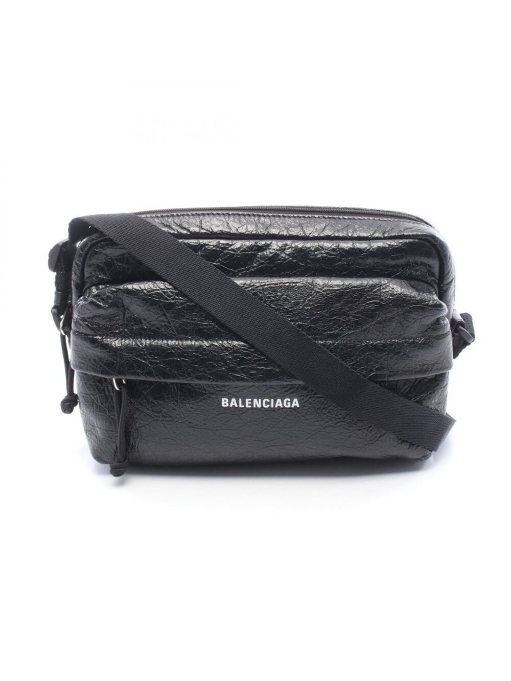 Balenciaga Shoulder Bag Explorer Black White Leather